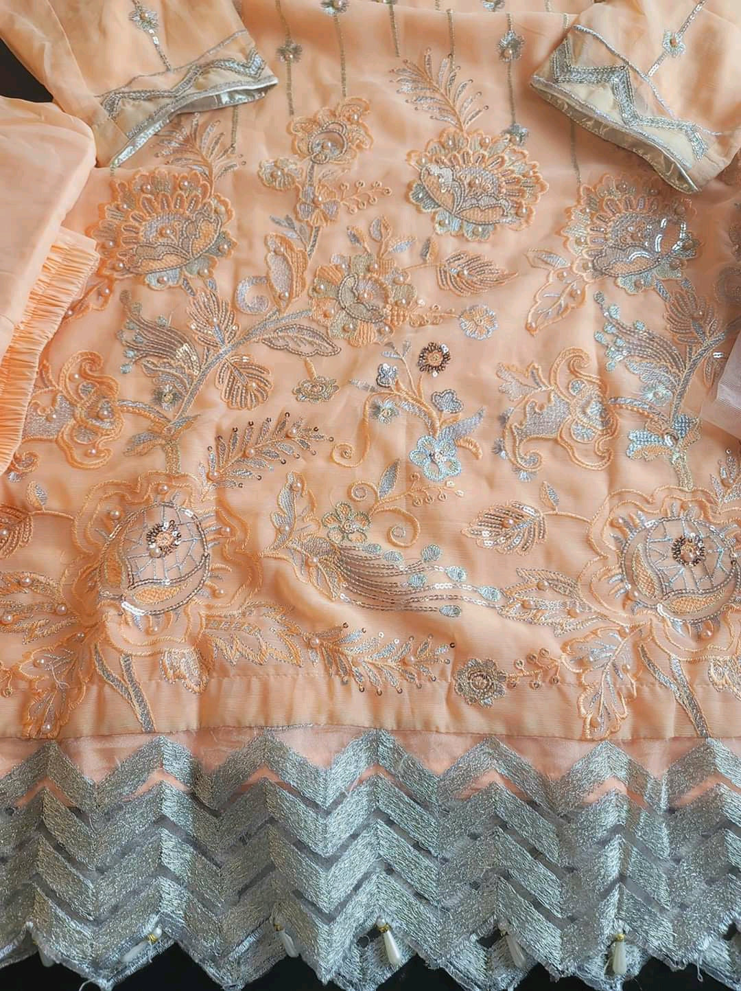 Pakistani Stitched Embroidery Party Wear Dresses Ready To Ship