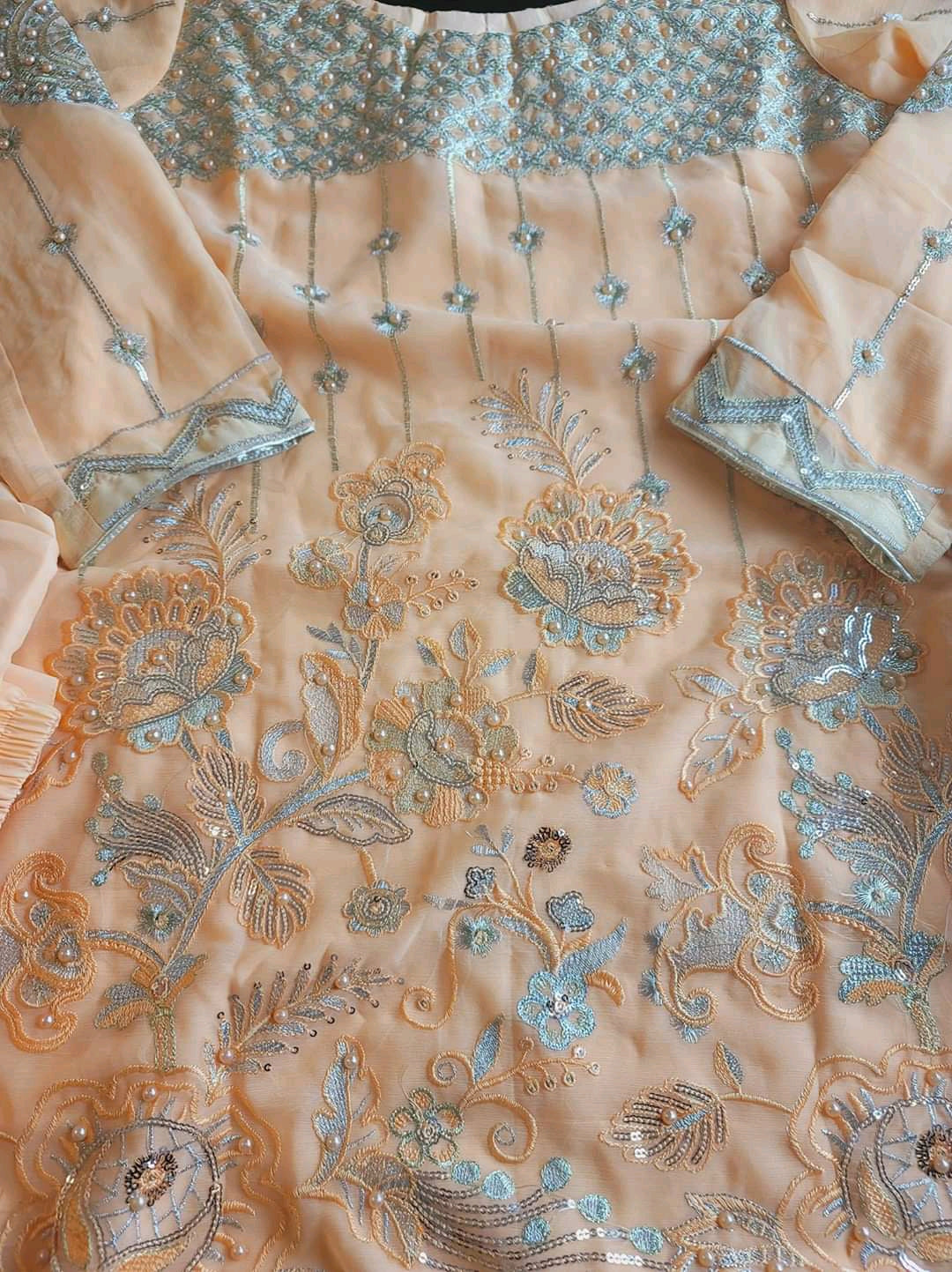 Pakistani Stitched Embroidery Party Wear Dresses Ready To Ship