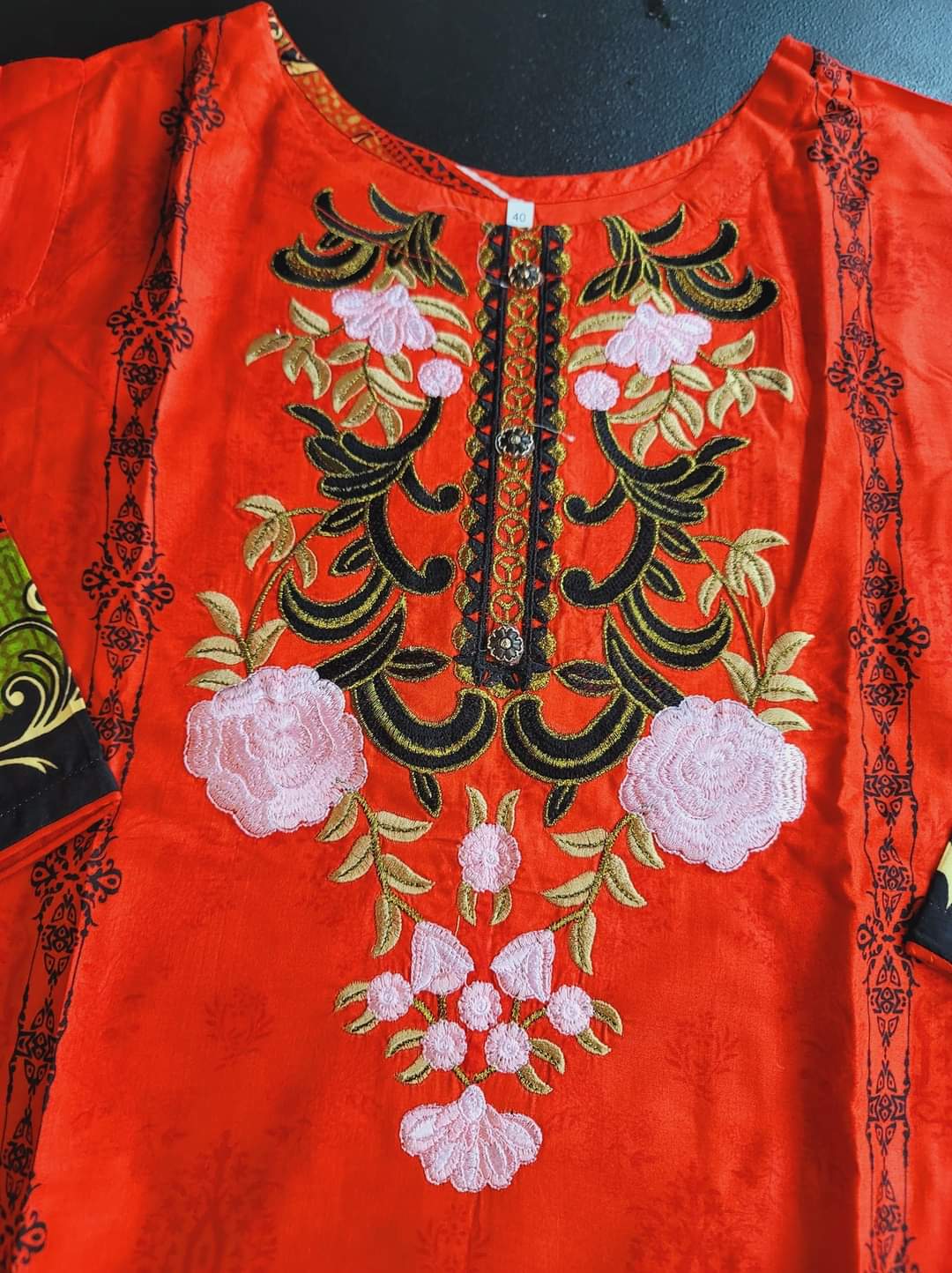 Pakistani linen Embroidered Salwar kameez Ready To Ship