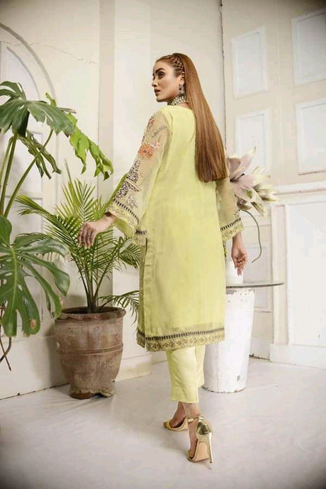Adan's libas organza kurti 2020-100% Original Guaranteed