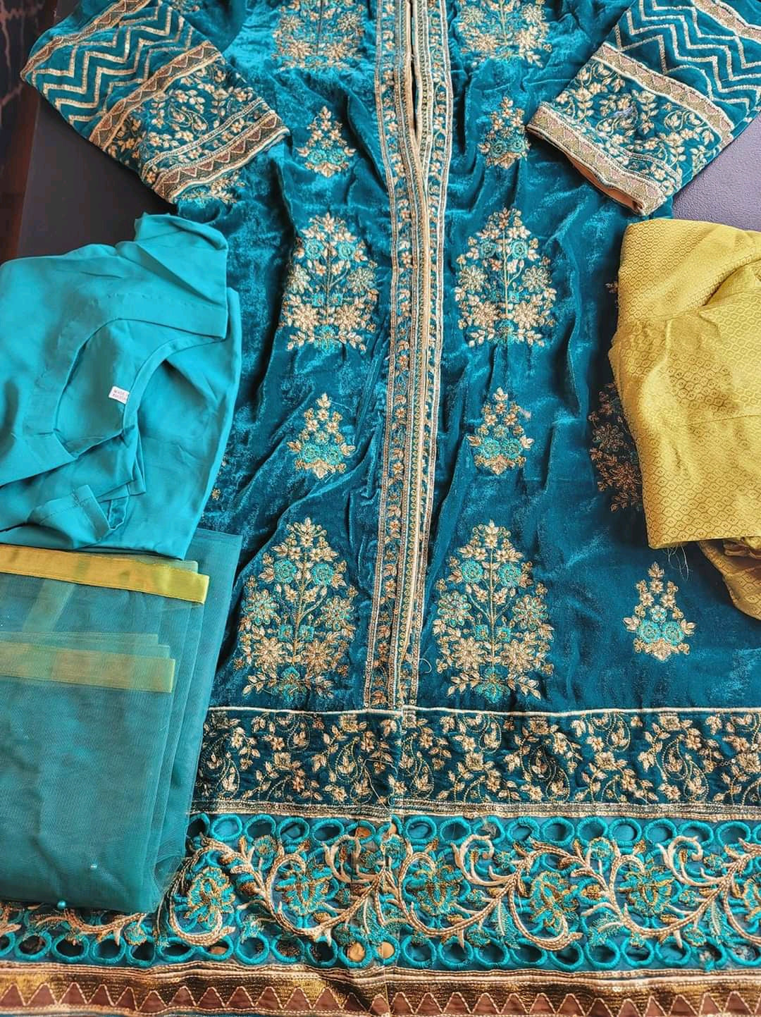 Pakistani Stitched Embroidery Party Wear Dresses Ready To Ship