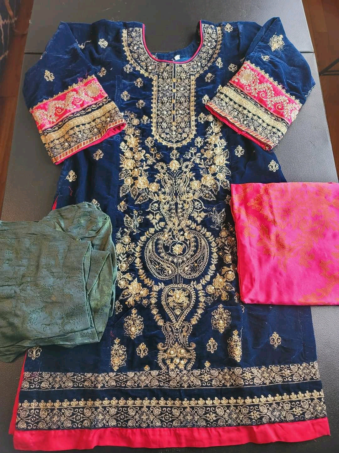 Pakistani Stitched Embroidery Party Wear Dresses Ready To Ship