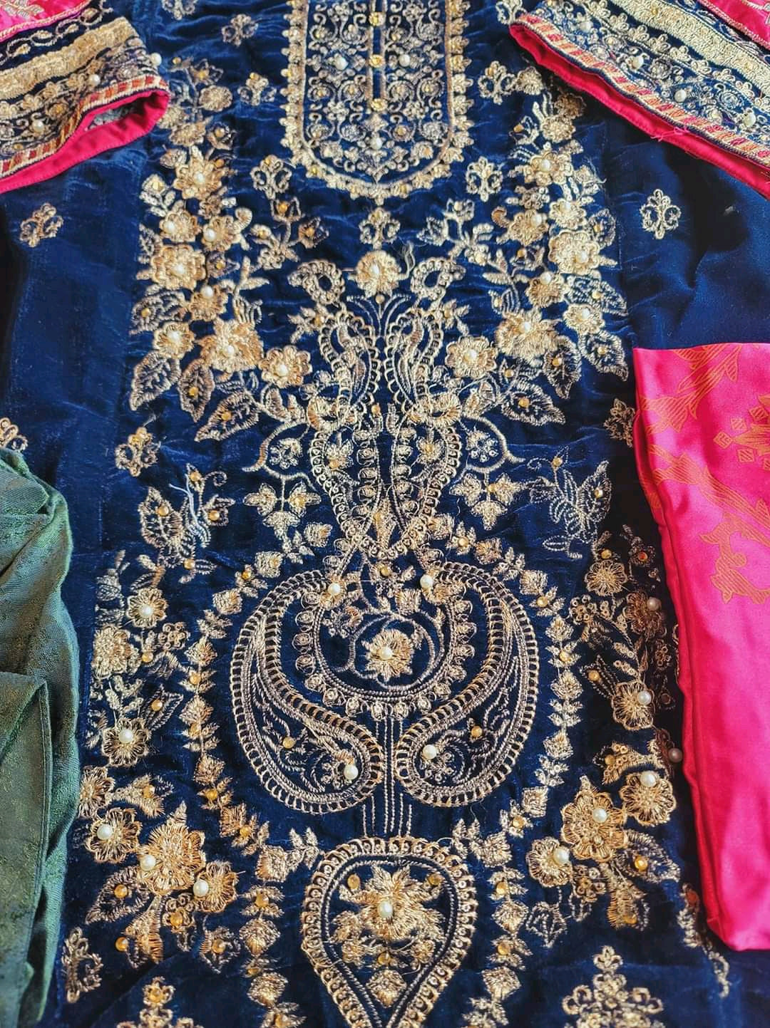 Pakistani Stitched Embroidery Party Wear Dresses Ready To Ship