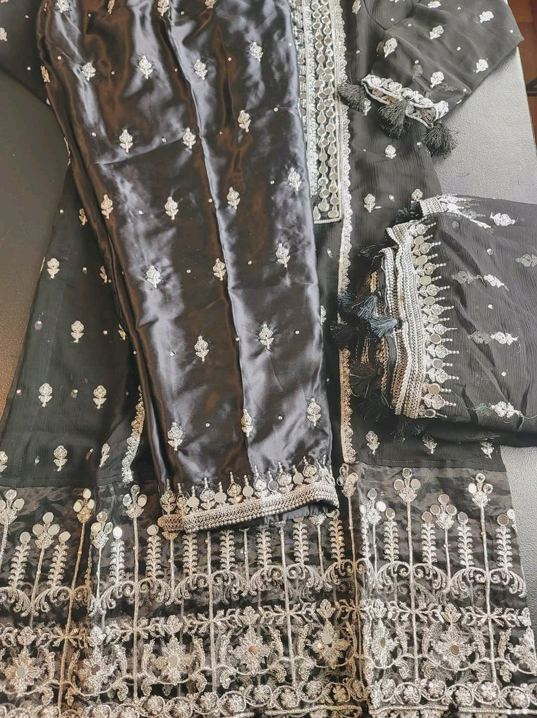 Pakistani Stitched Embroidery Party Wear Dresses Ready To Ship