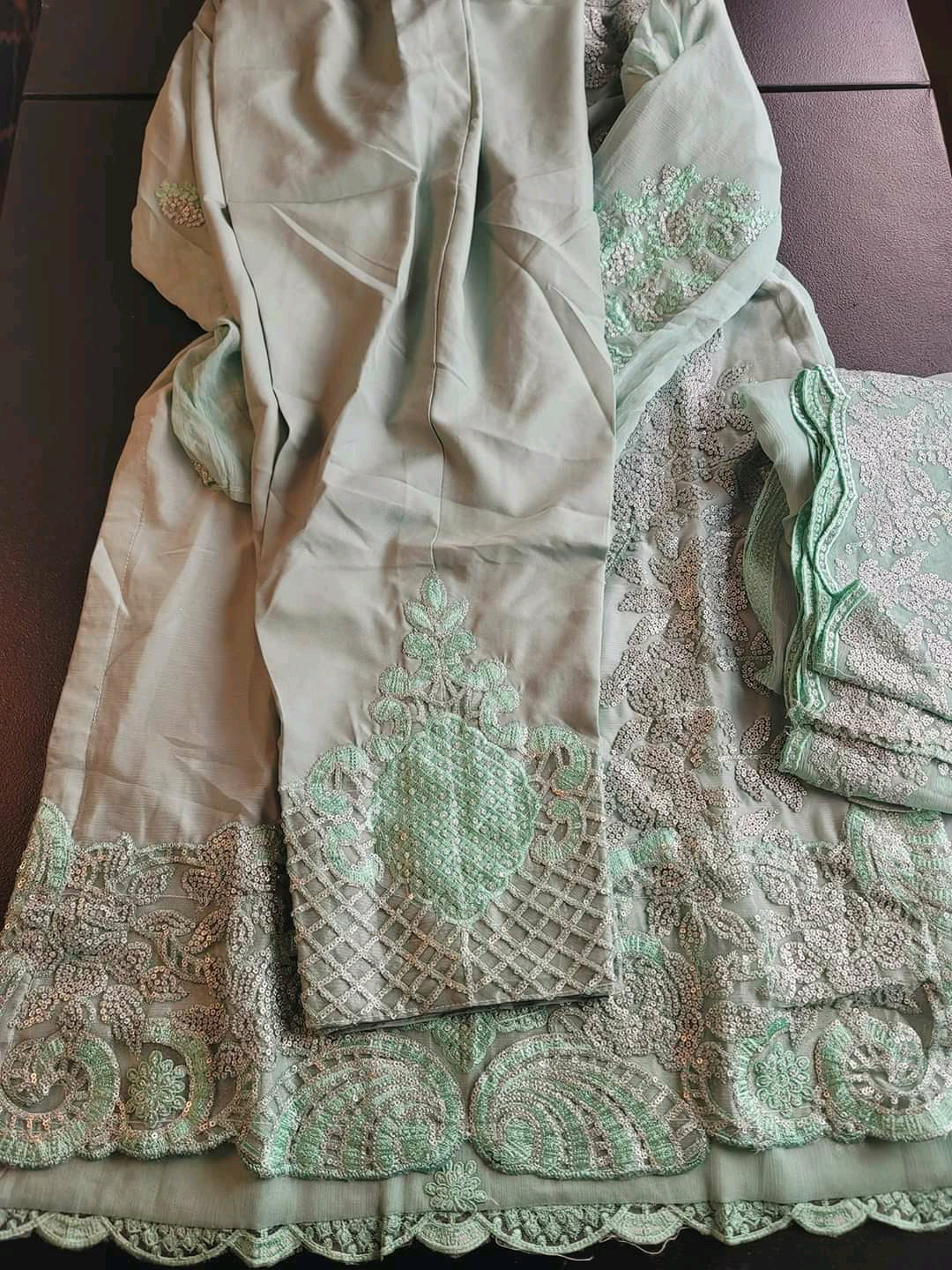 Pakistani Stitched Embroidery Party Wear Dresses Ready To Ship