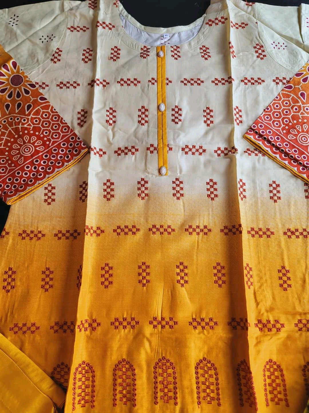 Pakistani linen Embroidered Salwar kameez Ready To Ship