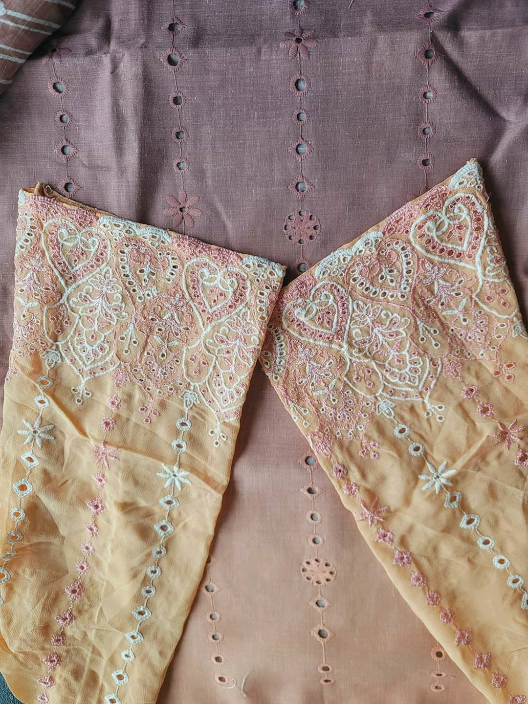 Indian Cotton Stitched Embroidery Suit Ready To Ship