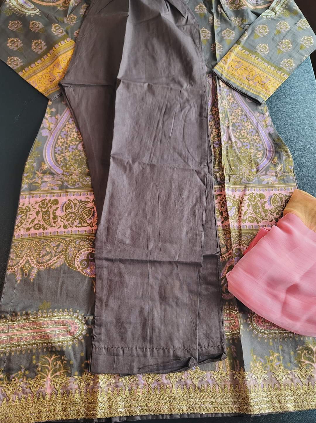 Pakistani Stitched Embroidery Lawn Suit Ready To Ship