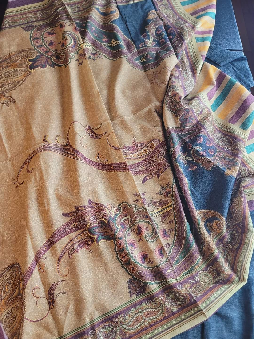 Pakistani linen Embroidered Salwar kameez Ready To Ship