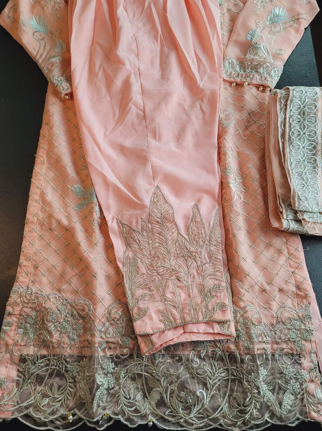 Pakistani Stitched Embroidery Party Wear Dresses Ready To Ship