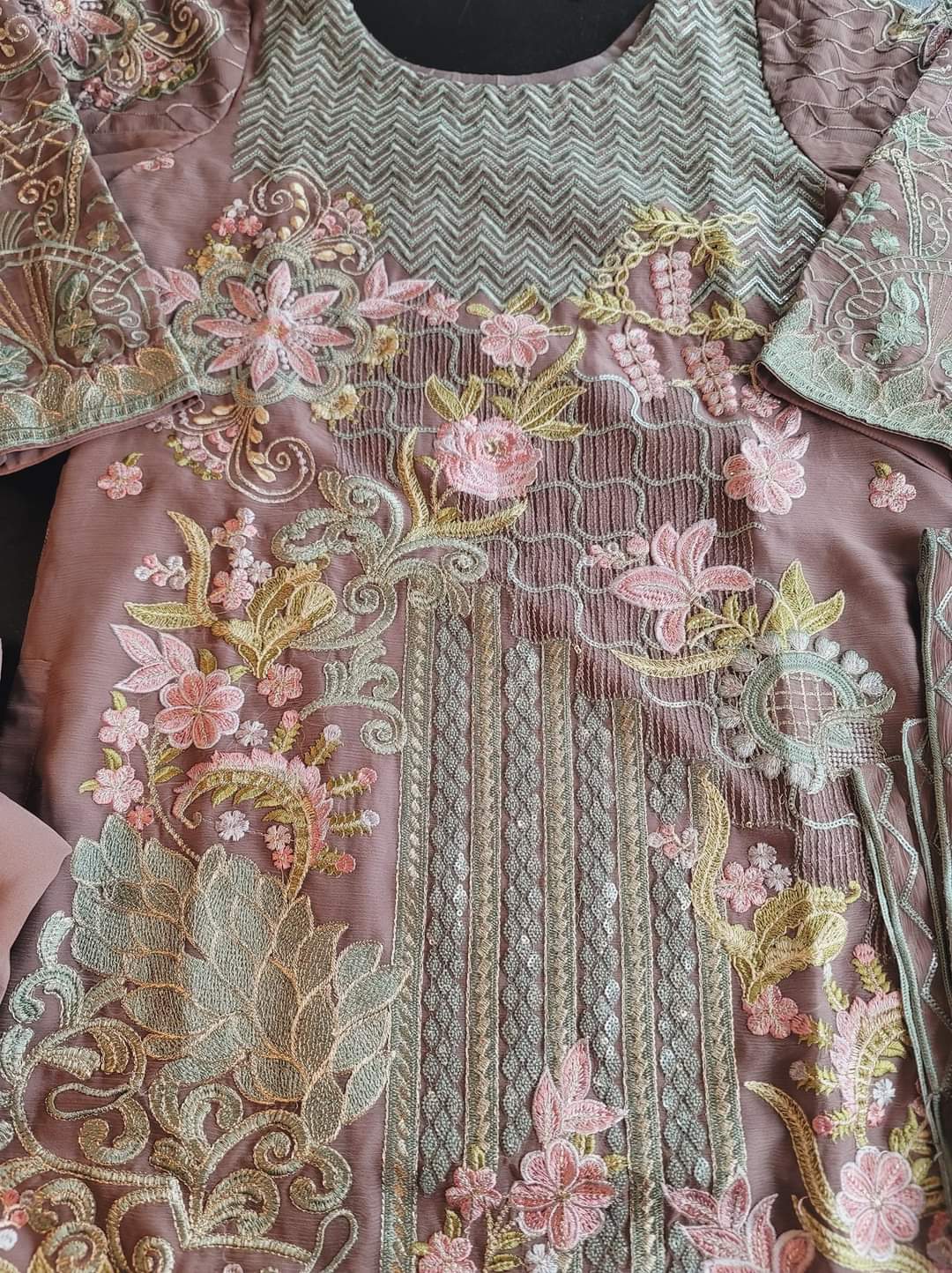 Pakistani Stitched Embroidery Party Wear Dresses Ready To Ship