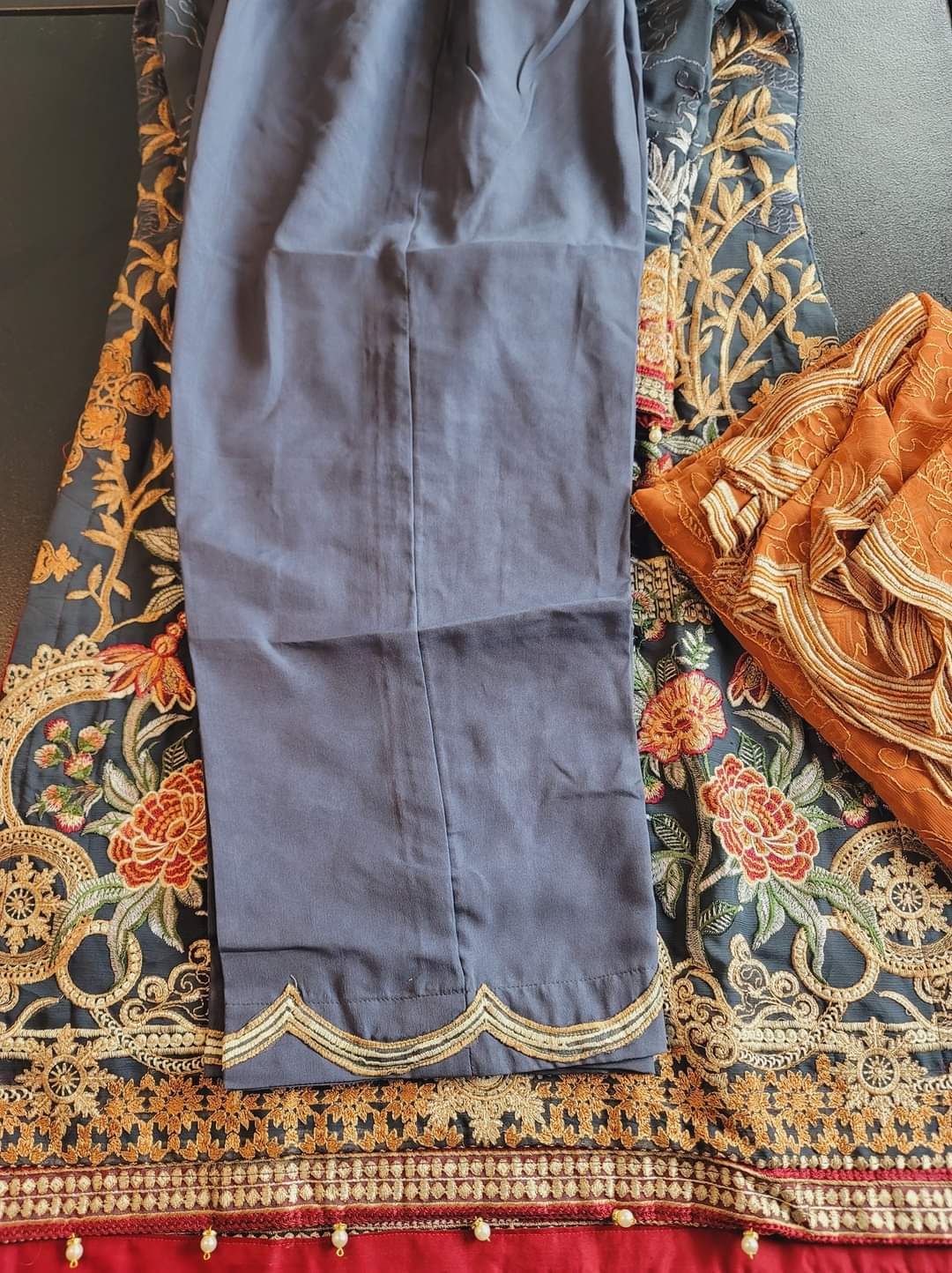 Pakistani Stitched Embroidery Party Wear Dresses Ready To Ship