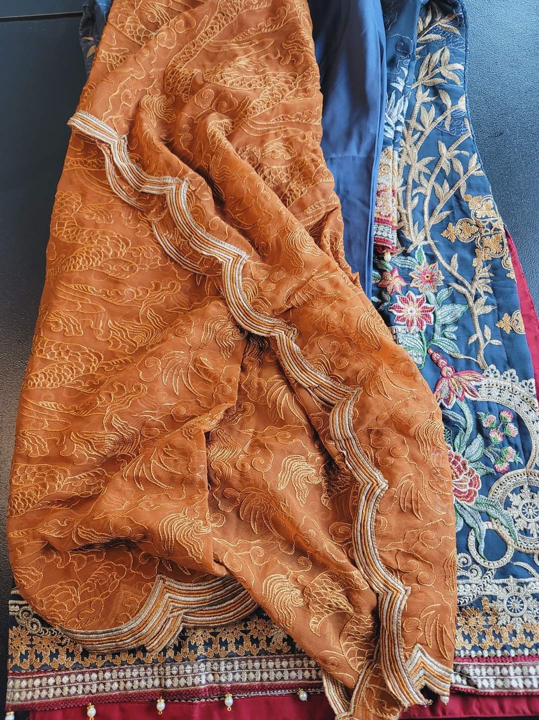 Pakistani Stitched Embroidery Party Wear Dresses Ready To Ship