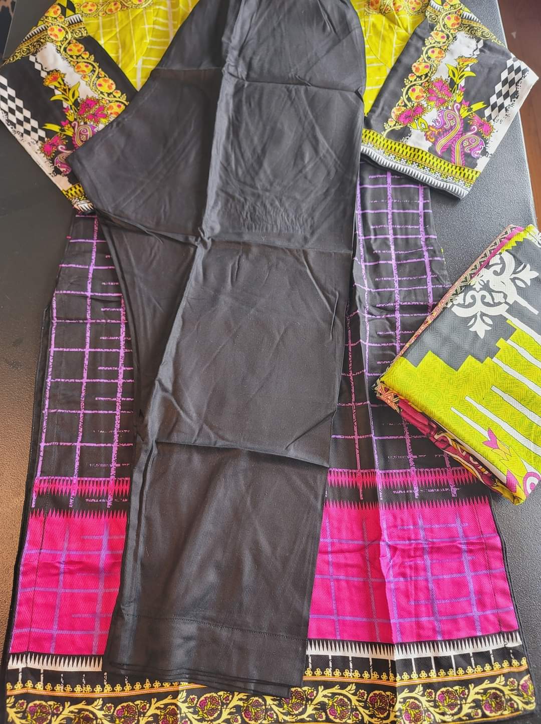 Pakistani Linen Embroidered Salwar kameez Ready To Ship