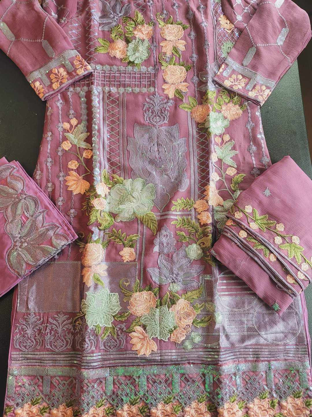 Pakistani Stitched Embroidery Party Wear Dresses Ready To Ship