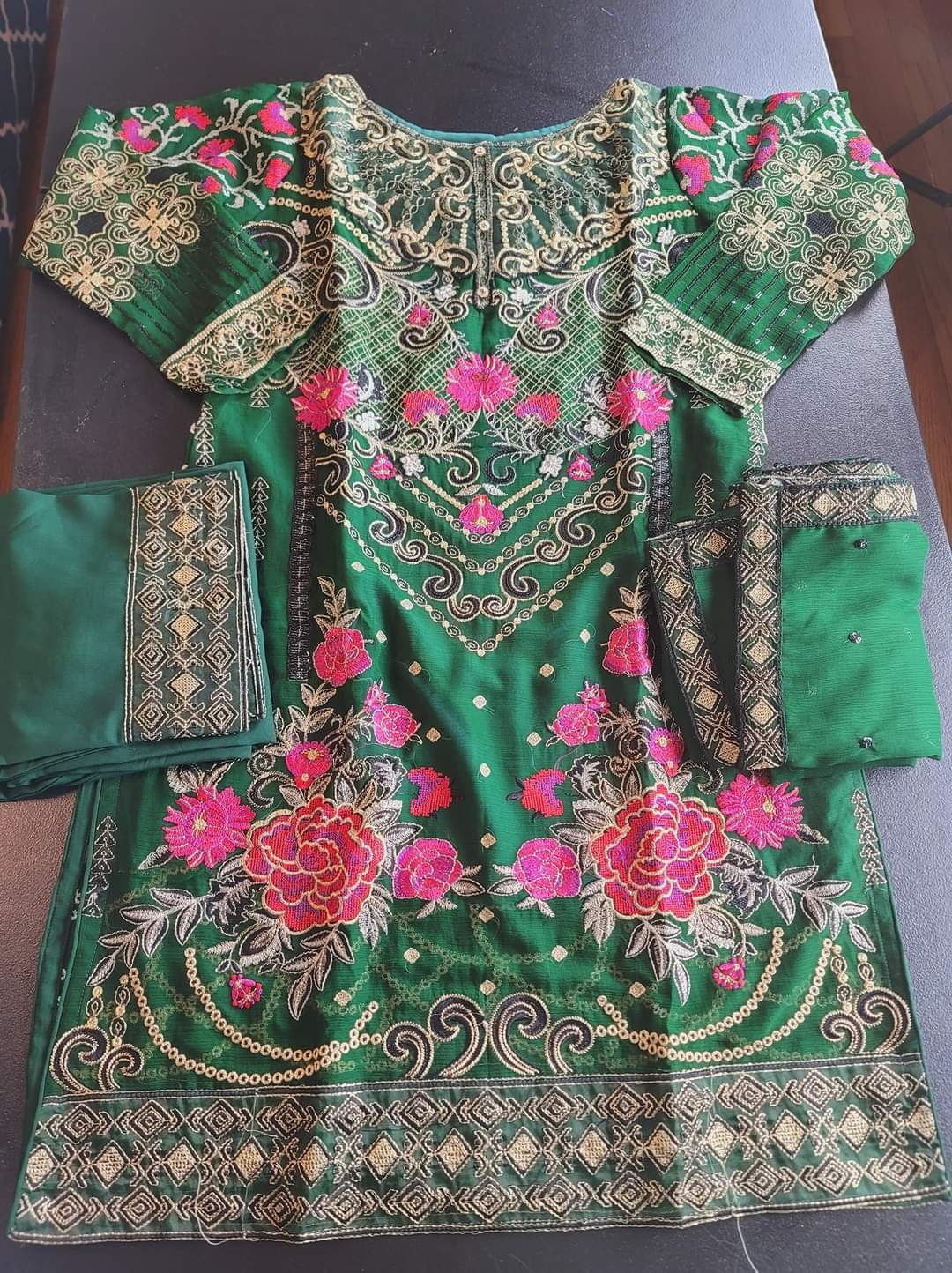 Pakistani Stitched Embroidery Party Wear Dresses Ready To Ship