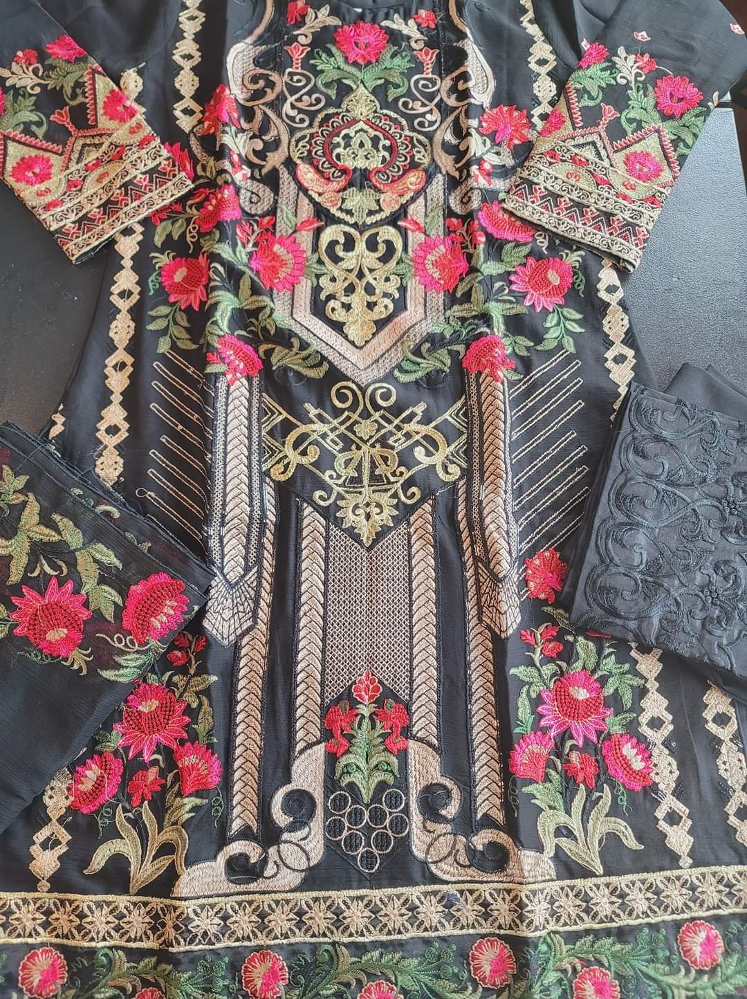 Pakistani Stitched Embroidery Party Wear Dresses Ready To Ship