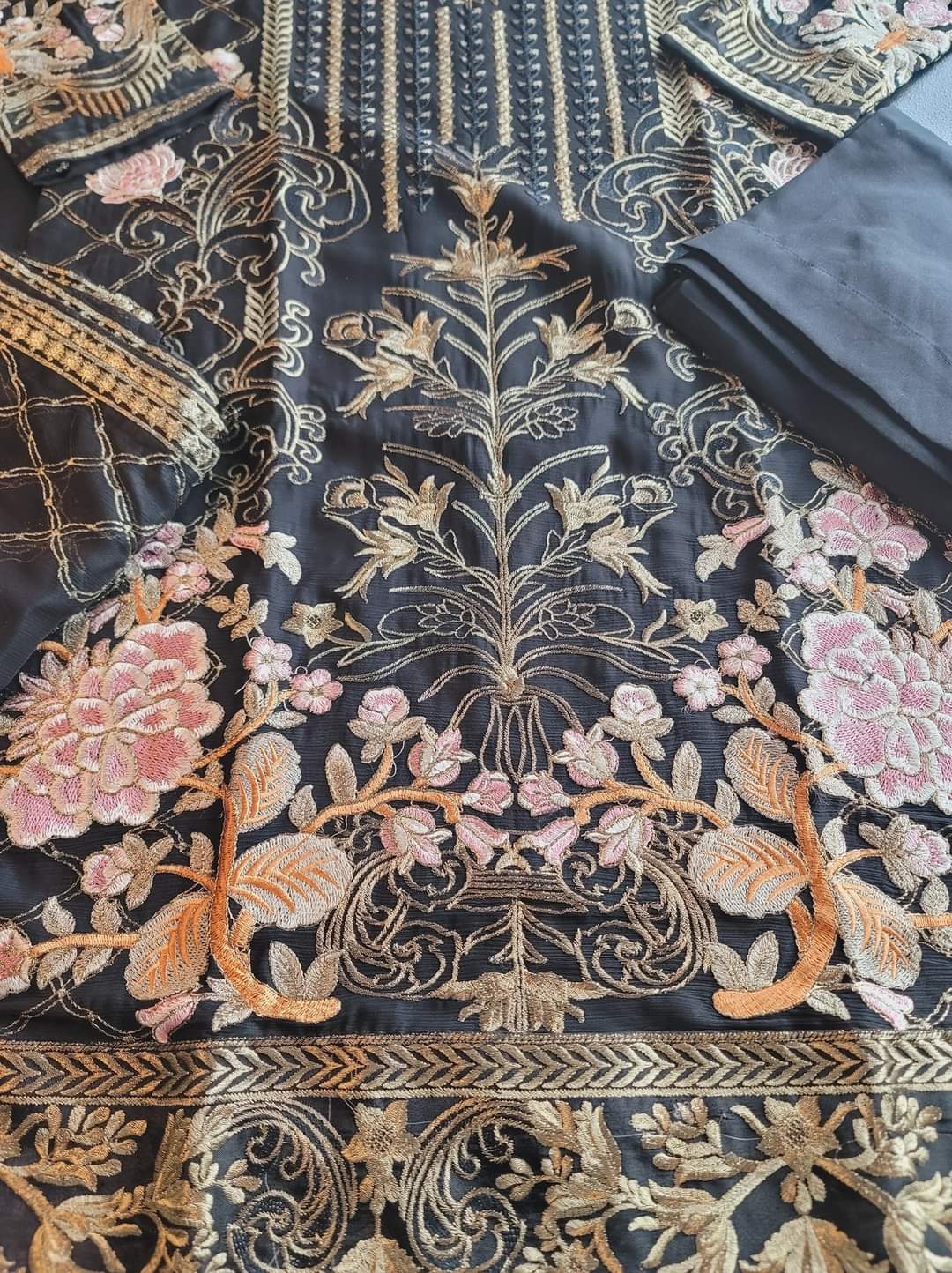 Pakistani Stitched Embroidery Party Wear Dresses Ready To Ship