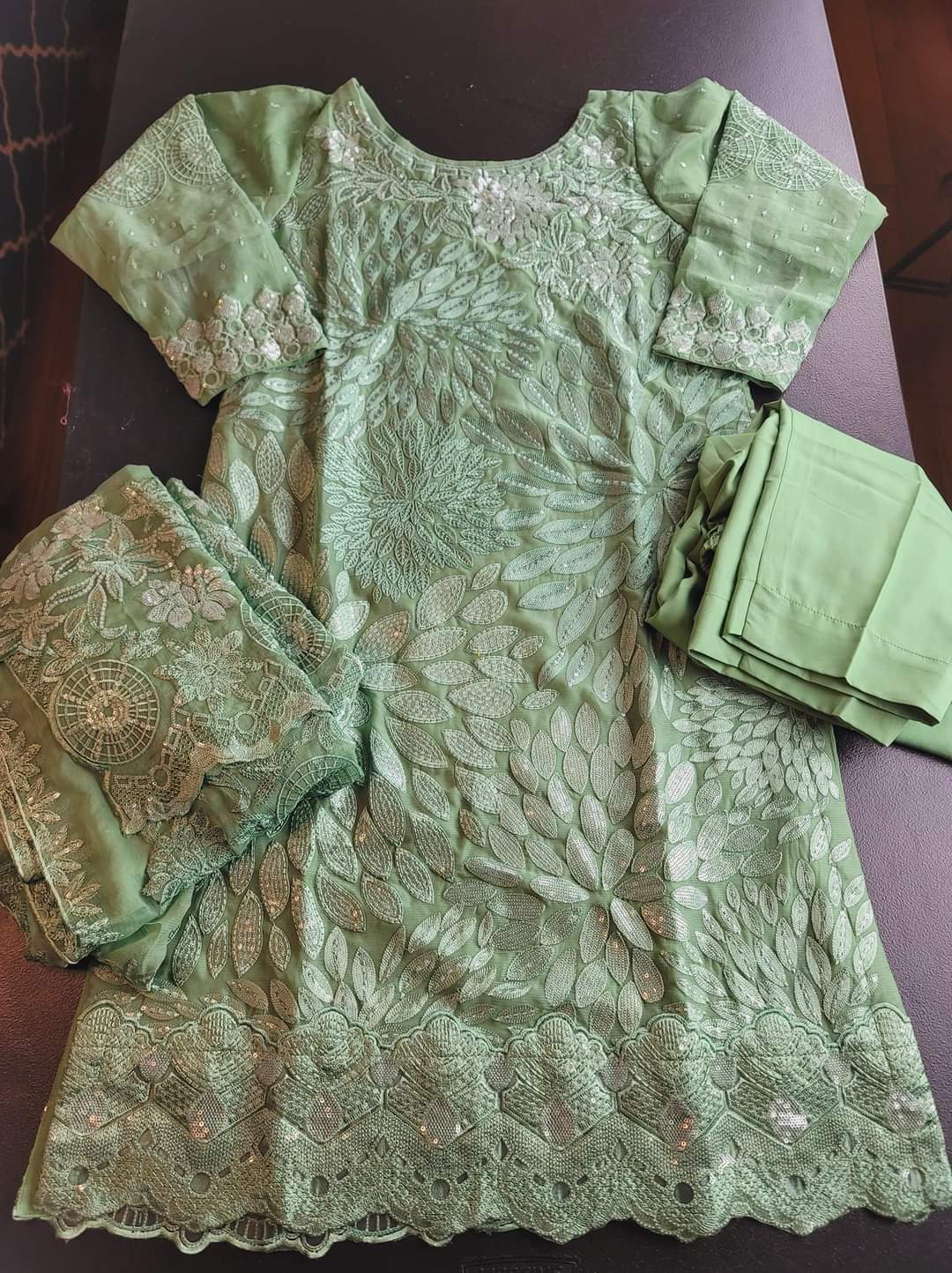 Pakistani Stitched Embroidery Party Wear Dresses Ready To Ship