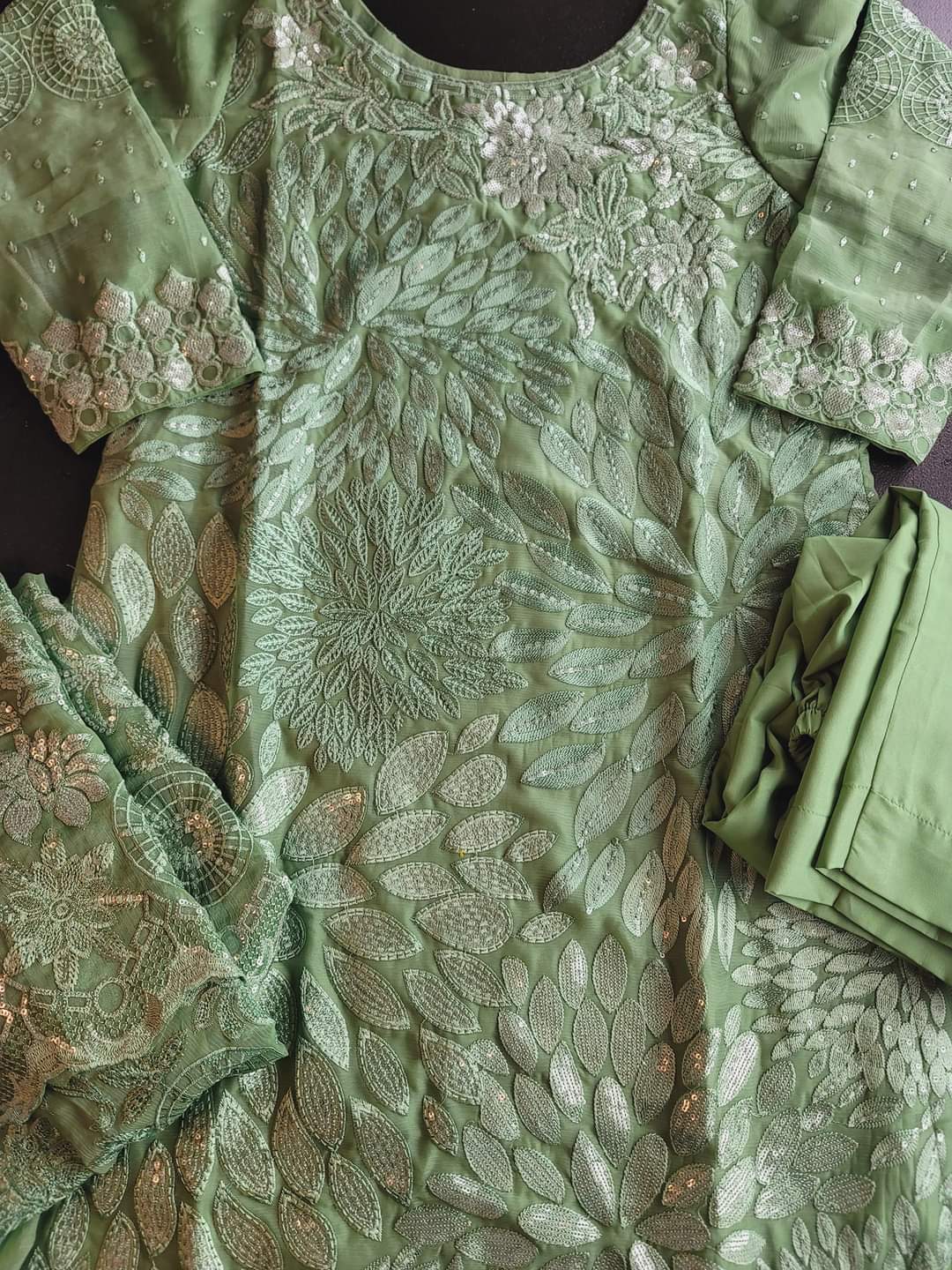 Pakistani Stitched Embroidery Party Wear Dresses Ready To Ship