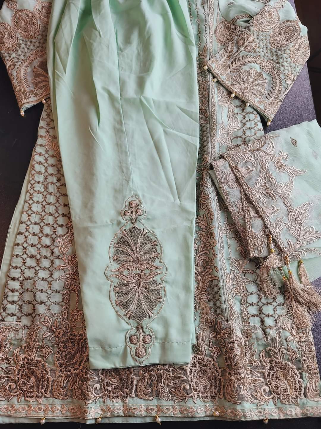 Pakistani Stitched Embroidery Party Wear Dresses Ready To Ship