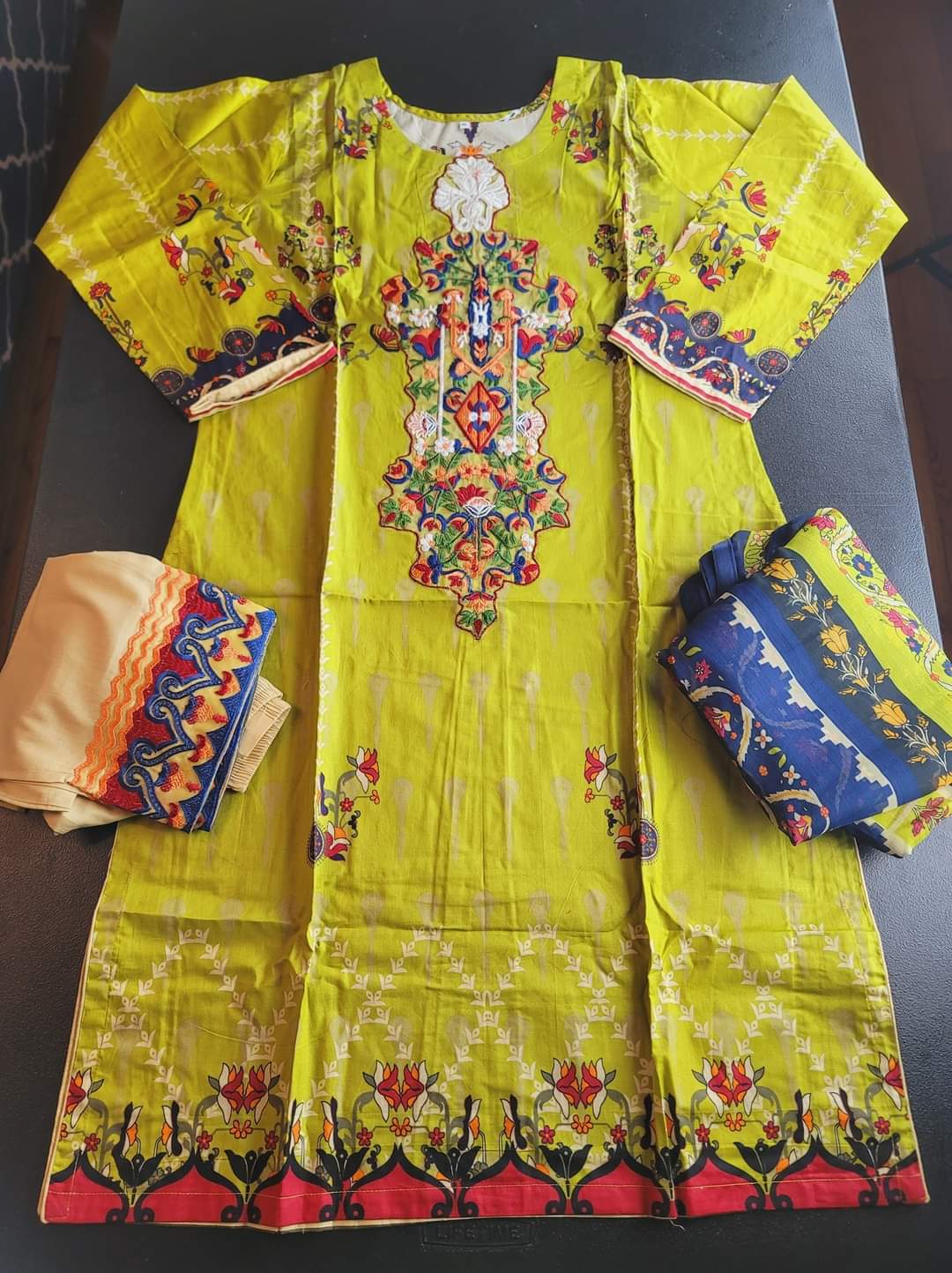 Pakistani Lawn Embroidered Salwar kameez Ready To Ship