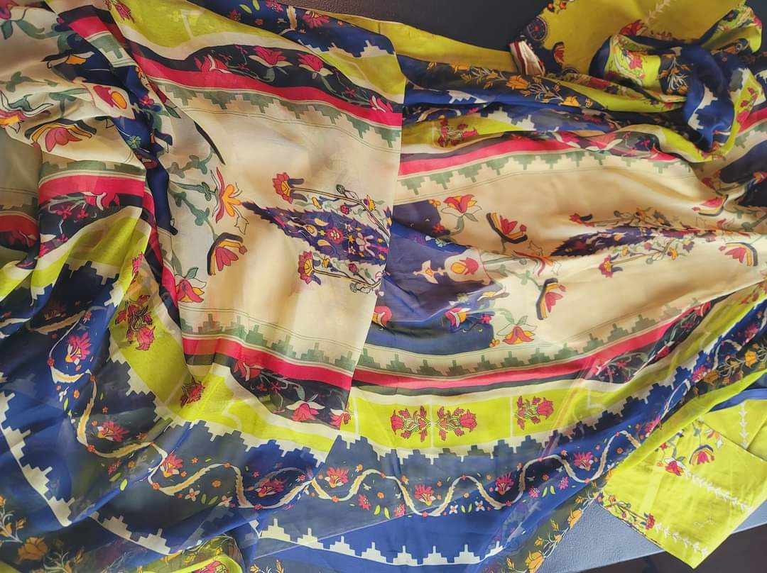 Pakistani Lawn Embroidered Salwar kameez Ready To Ship