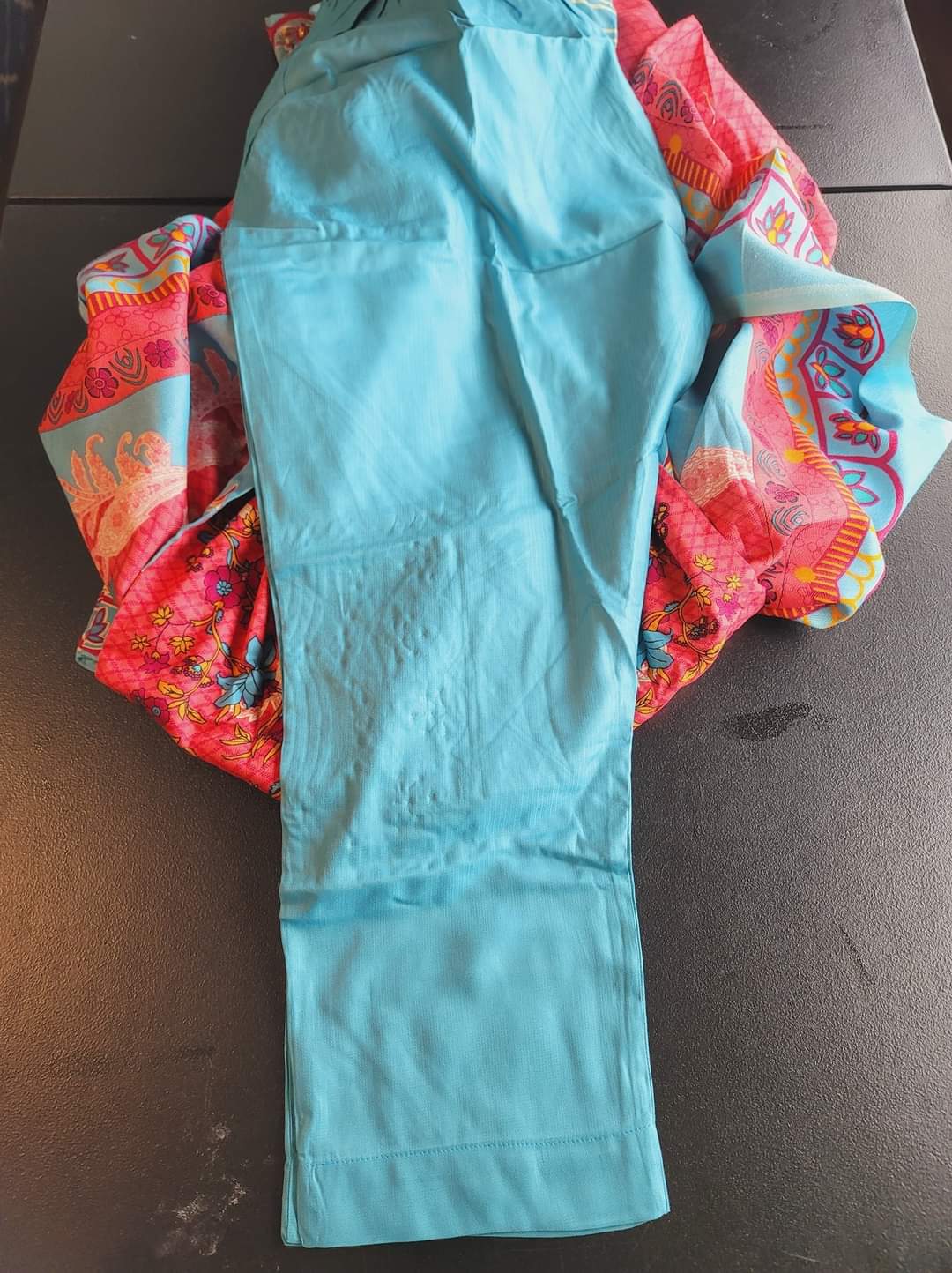 Pakistani Linen Embroidered Salwar kameez Ready To Ship