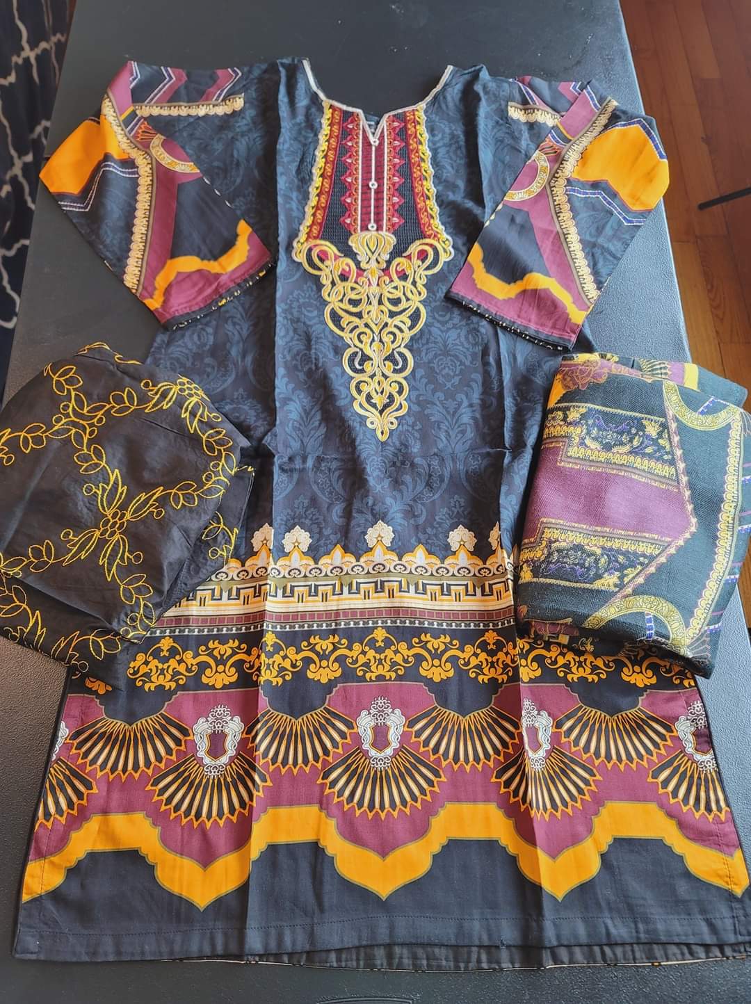 Pakistani Linen Embroidered Salwar kameez Ready To Ship