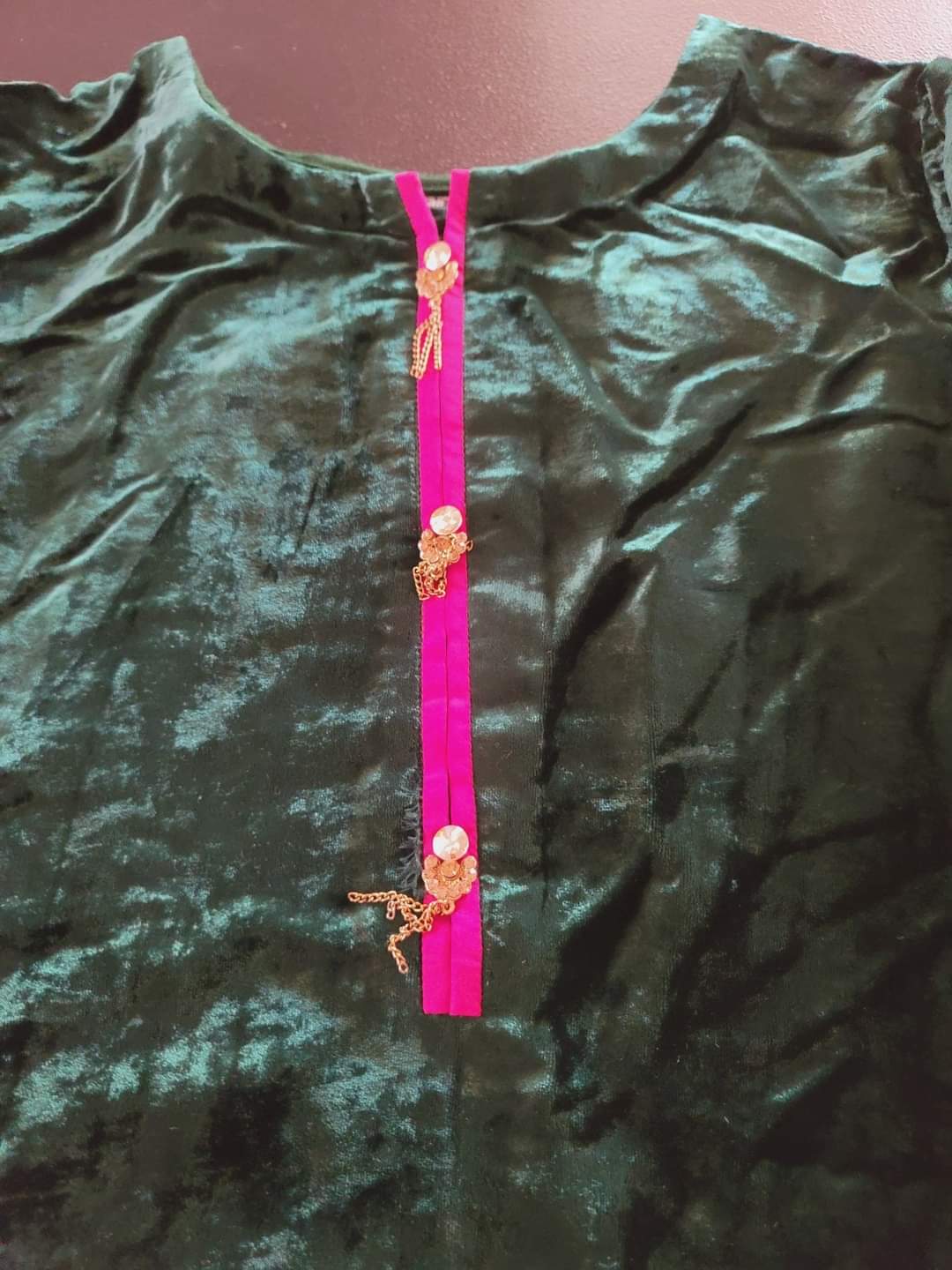 100% super soft velvet kamiz with chiffon dupatta