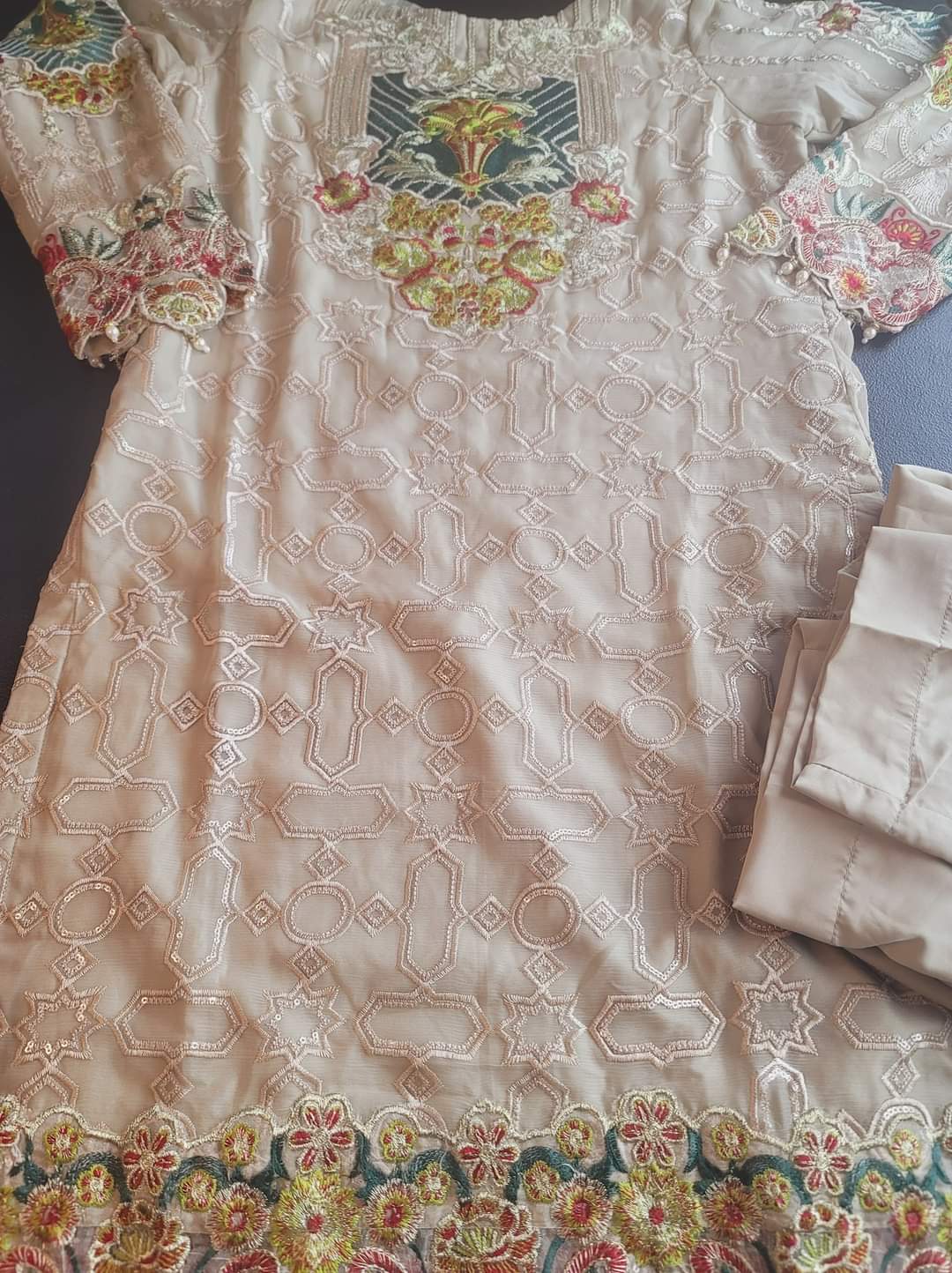 Pakistani Stitched Embroidery Party Wear Dresses Ready To Ship