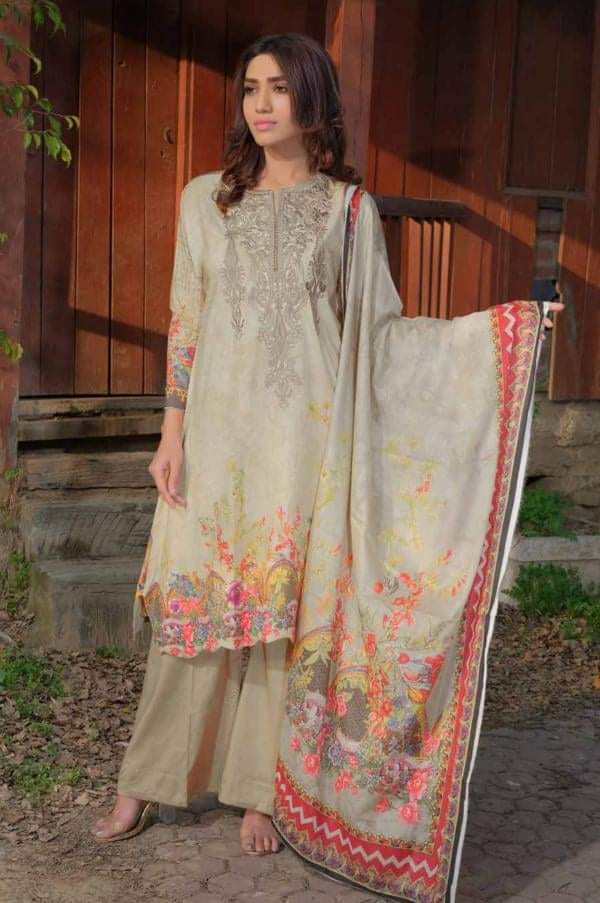 Johra Afsoon Embroidered Digital Printed Lawn-100% Original Guaranteed