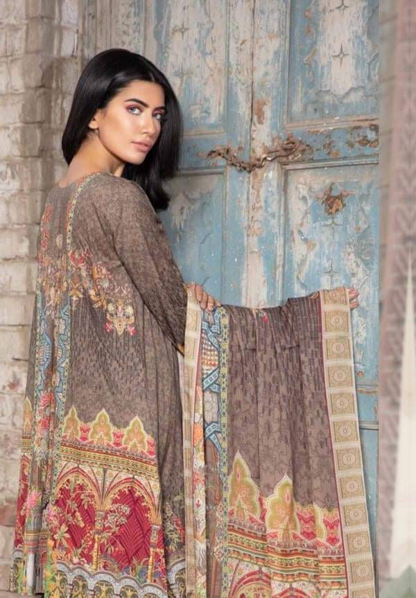Johra Afsoon Embroidered Digital Printed Lawn-100% Original Guaranteed