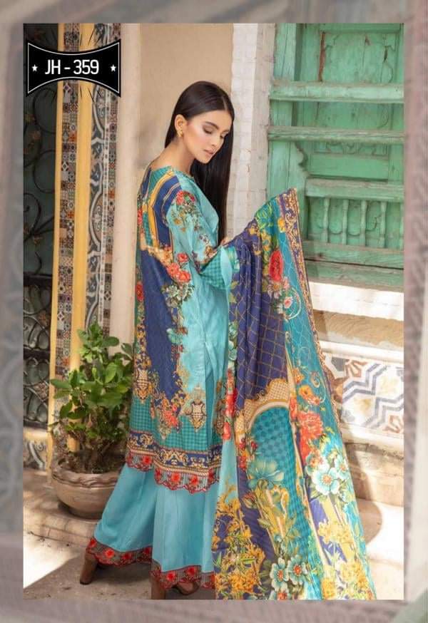 Johra Afsoon Embroidered Digital Printed Lawn-100% Original Guaranteed