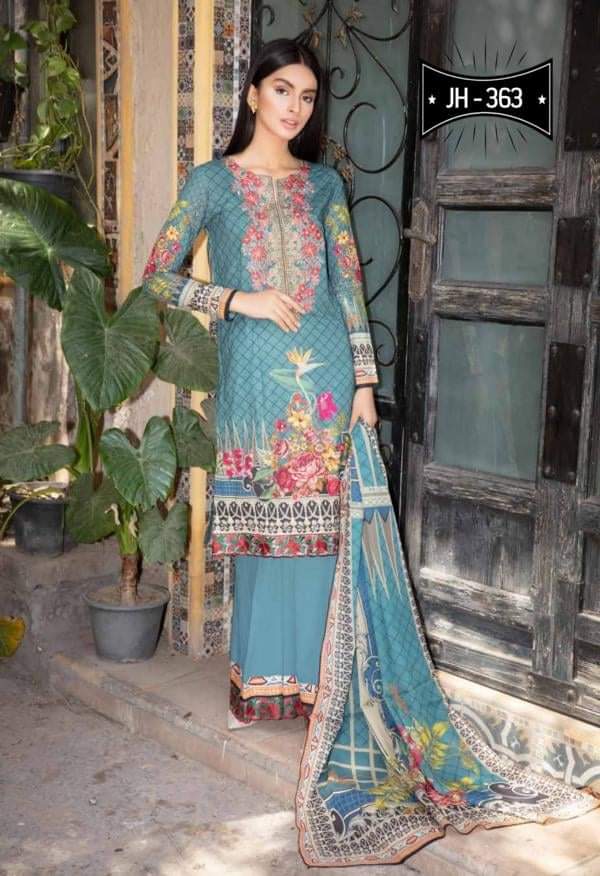 Johra Afsoon Embroidered Digital Printed Lawn-100% Original Guaranteed