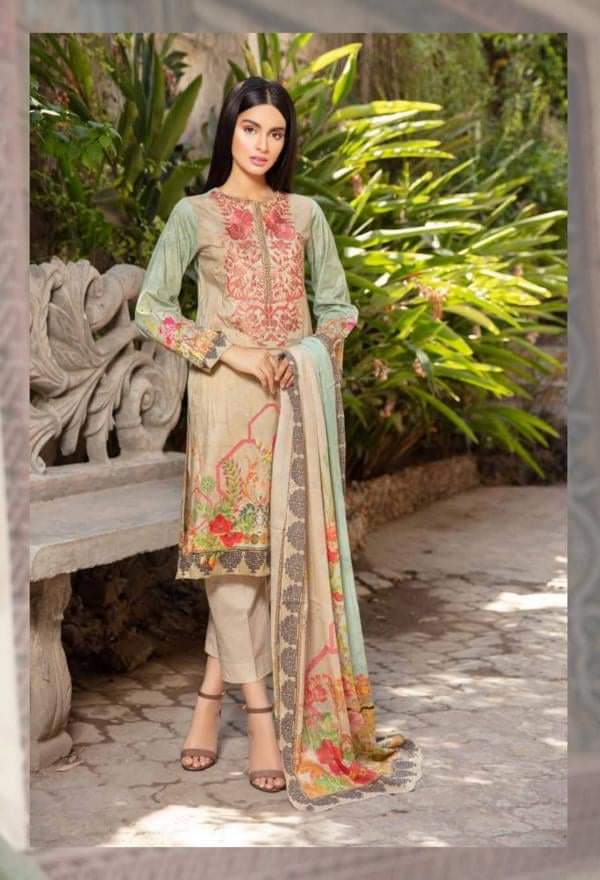Johra Afsoon Embroidered Digital Printed Lawn-100% Original Guaranteed