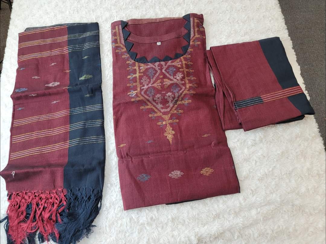 Bangladeshi Jamdani salwar kamiz
