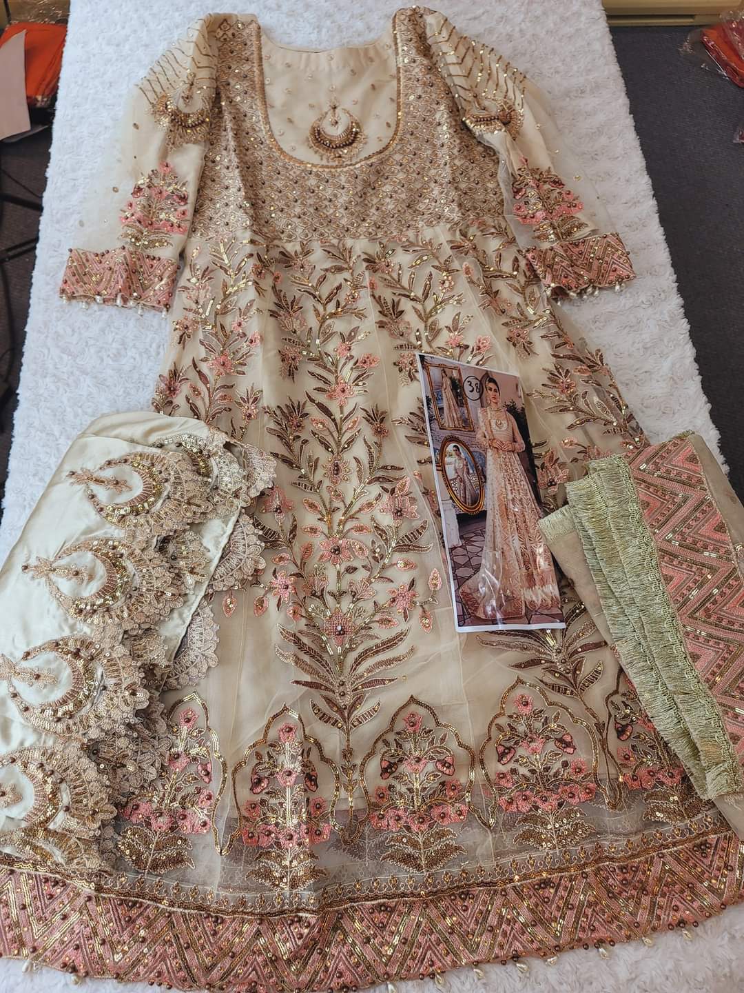 Pakistani Stitched Embroidery Party Wear Dresses Ready To Ship