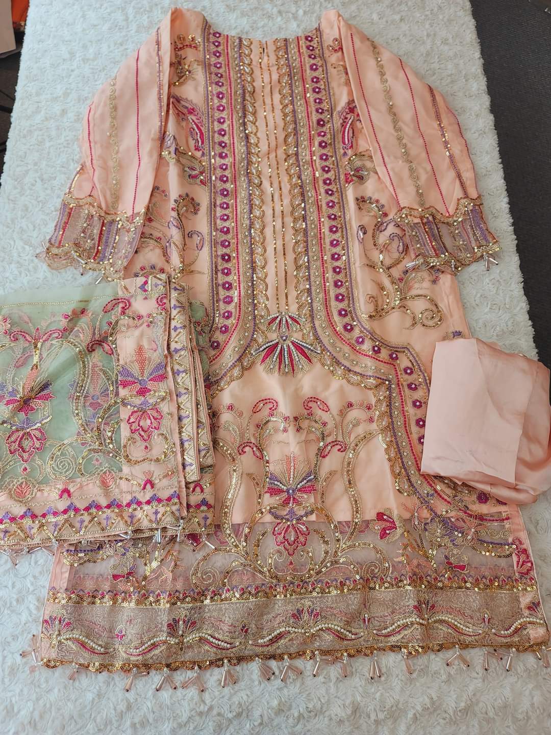 Pakistani Stitched Embroidery Party Wear Dresses Ready To Ship