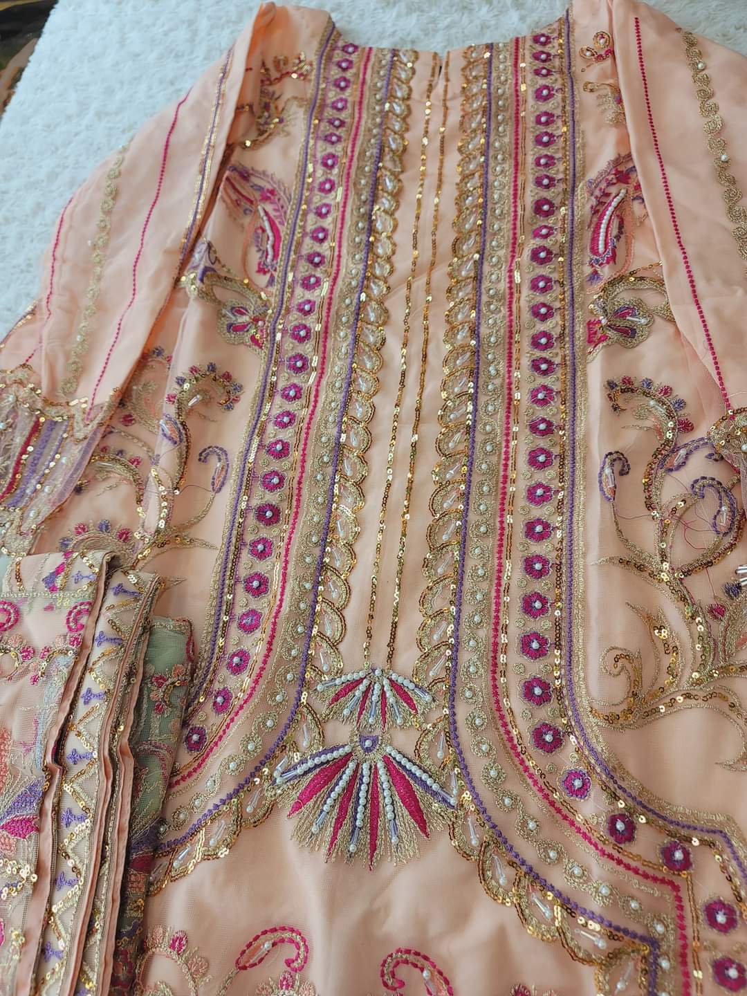 Pakistani Stitched Embroidery Party Wear Dresses Ready To Ship