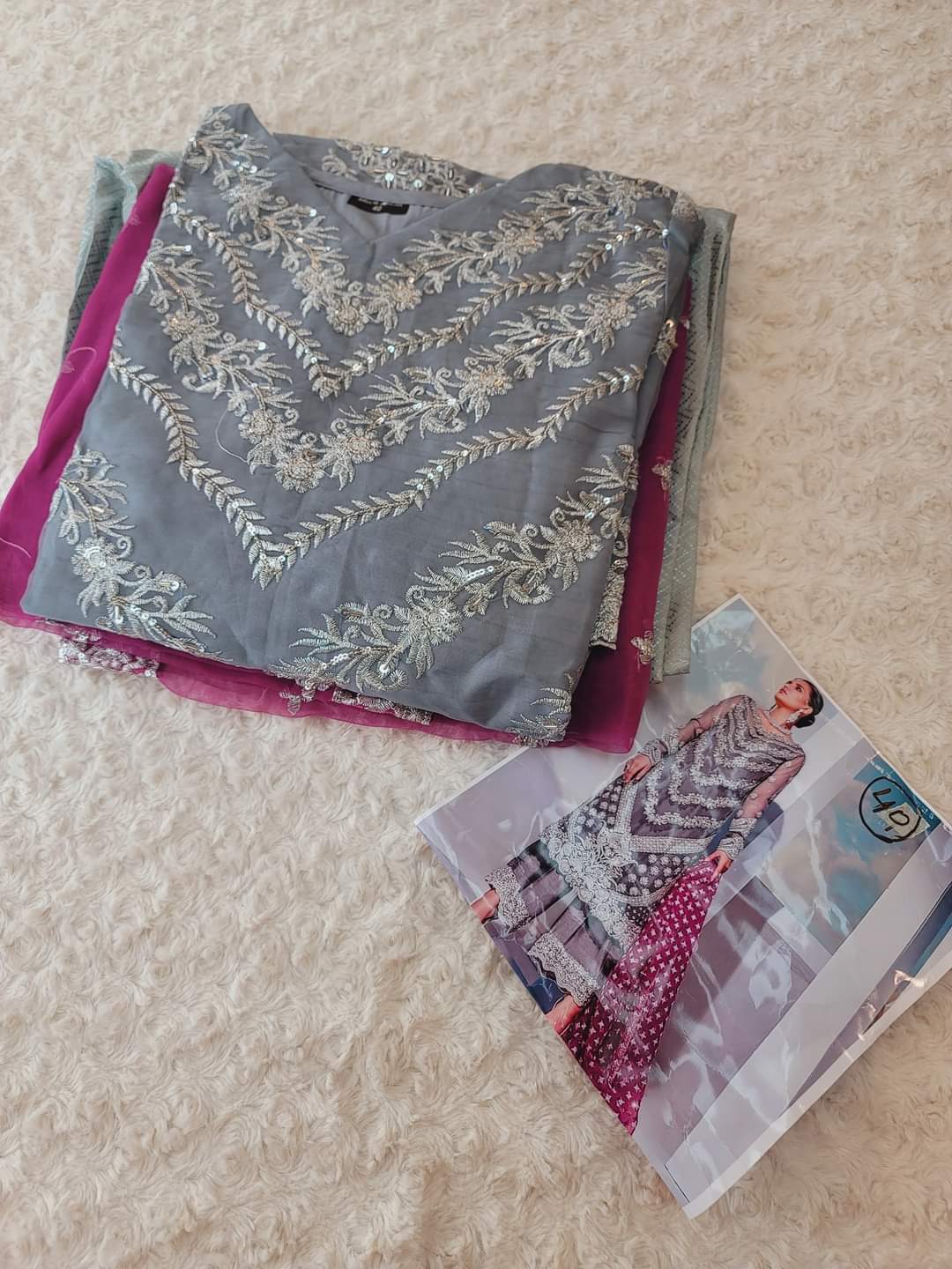 Pakistani Stitched Embroidery Party Wear Dresses Ready To Ship