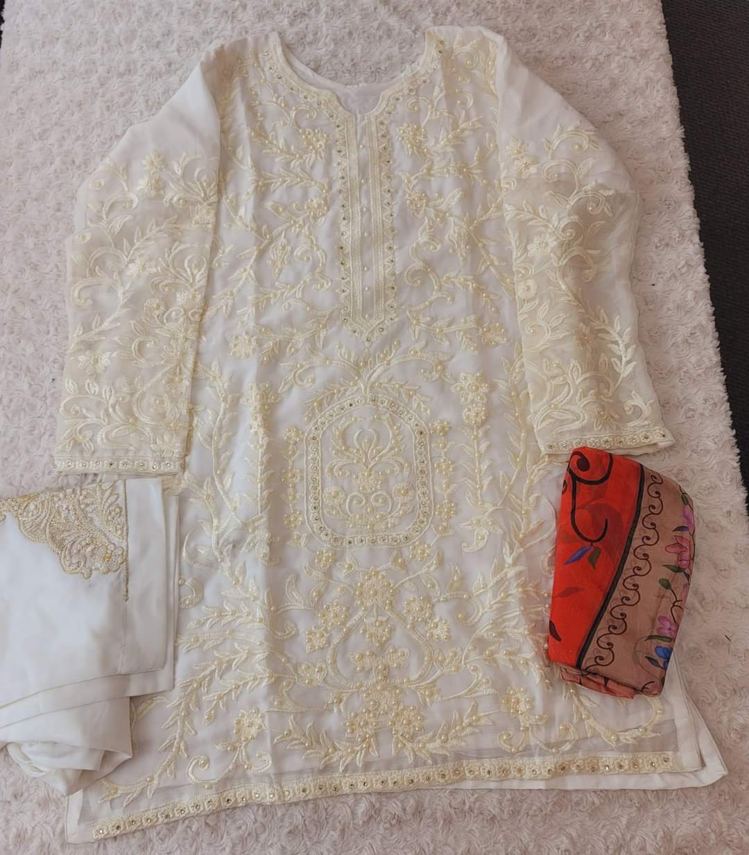 Pakistani Stitched Embroidery Party Wear Dresses Ready To Ship