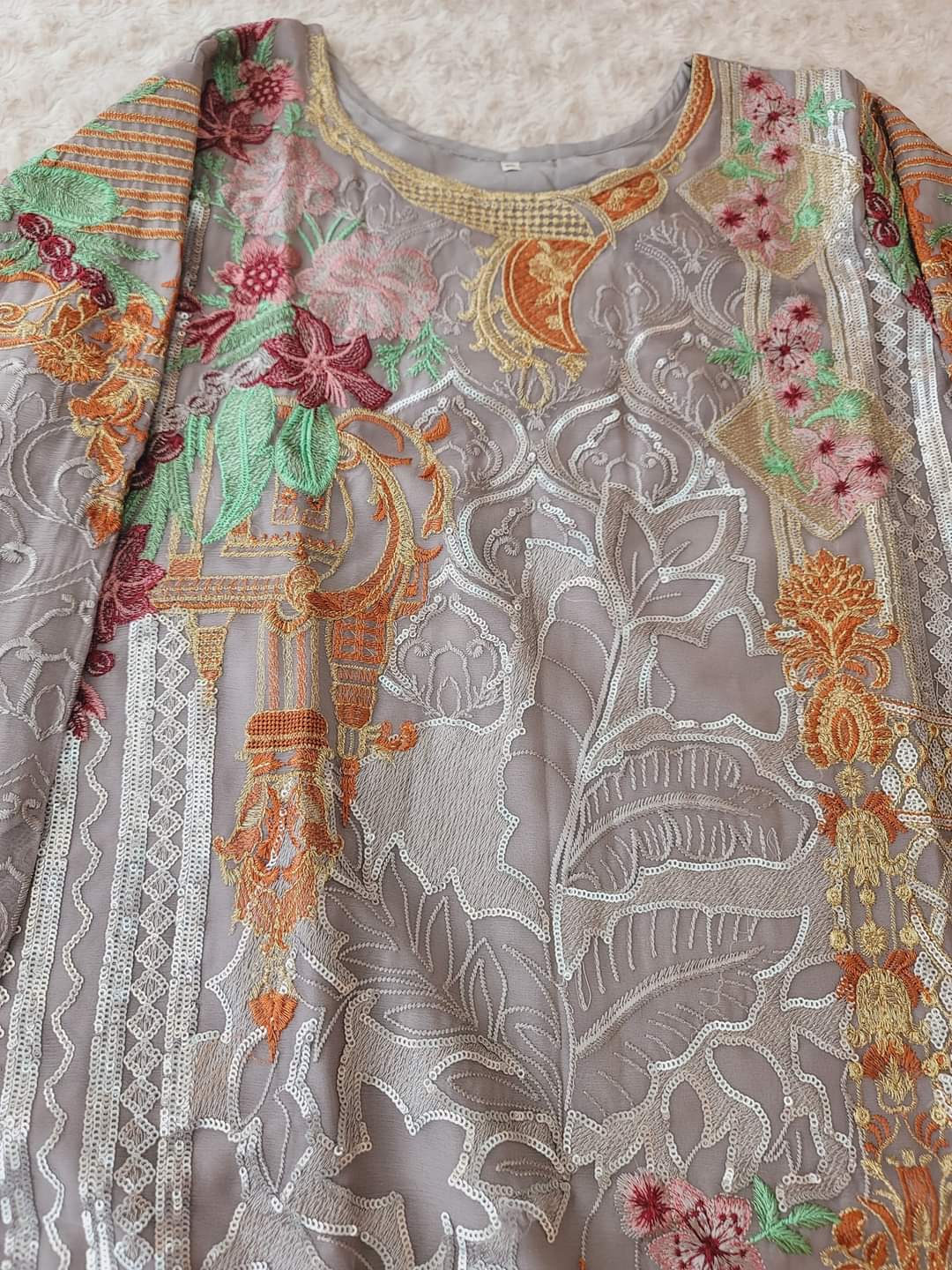 Pakistani Stitched Embroidery Party Wear Dresses Ready To Ship