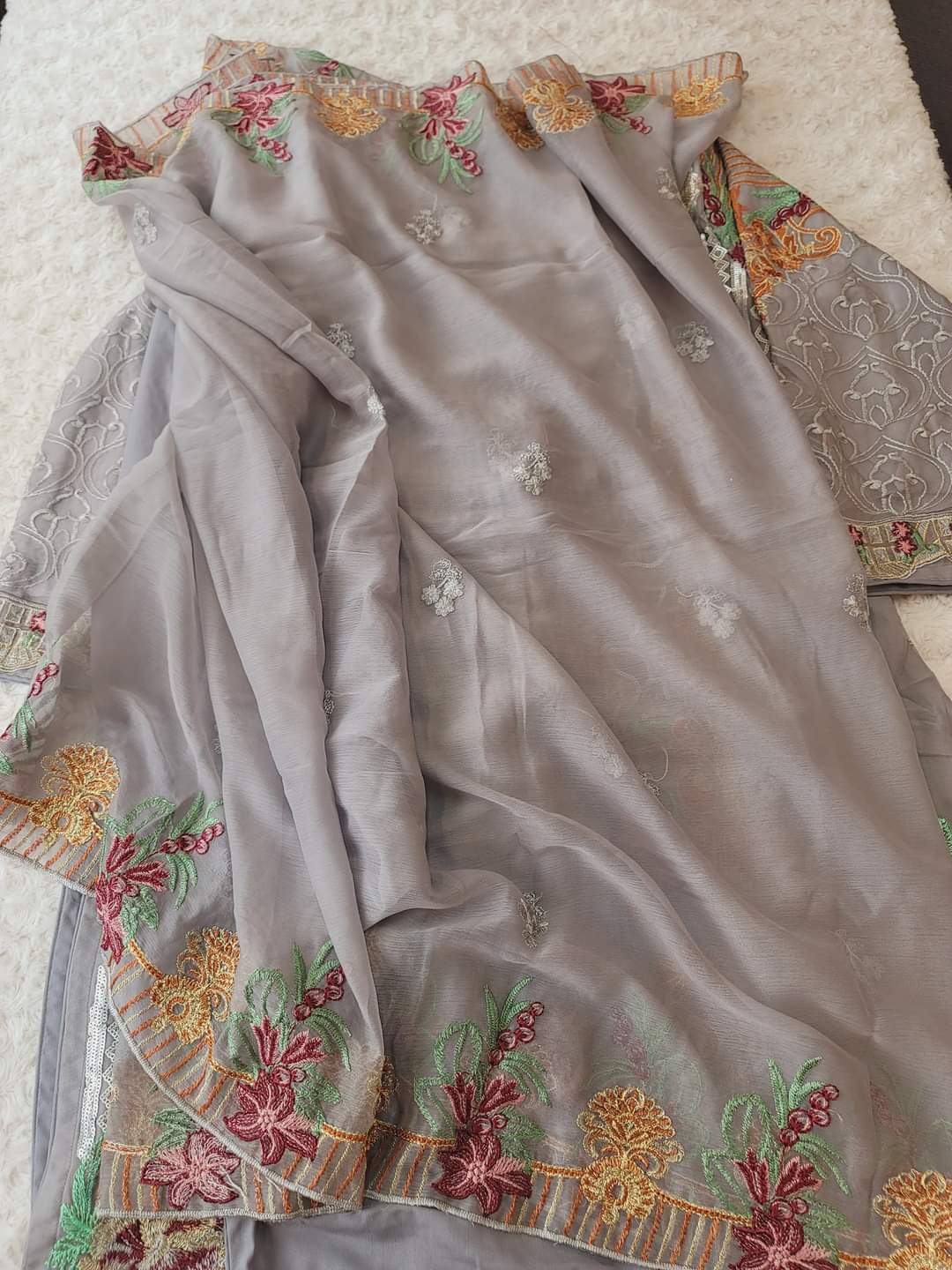 Pakistani Stitched Embroidery Party Wear Dresses Ready To Ship