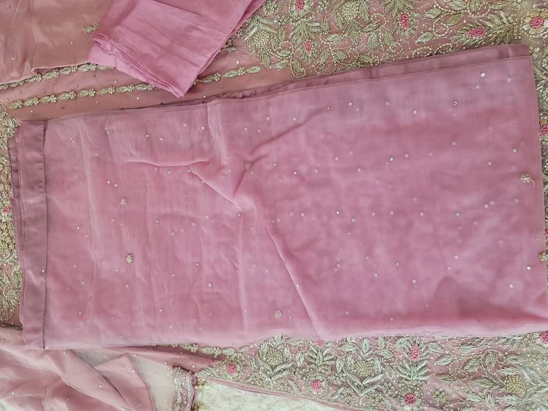 Eid special Pakistani orginal full zardosi work salwer kamiz-100% original guaranteed