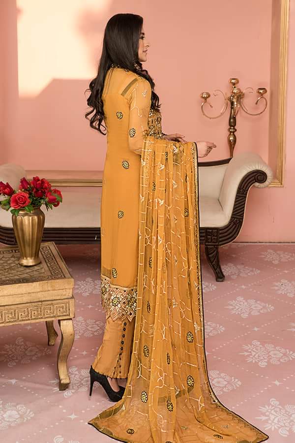 Maryam's Luxury Chiffon Embroidered Collection 2021 -100% Original Guaranteed