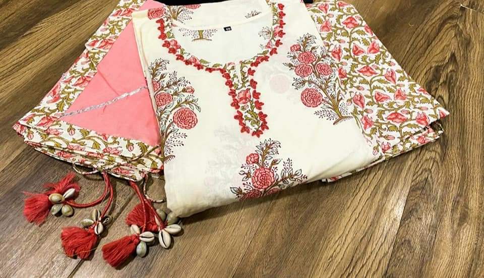 Premium cotton anarkali gown