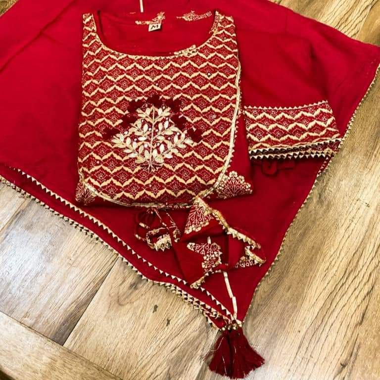 Premium cotton anarkali gown