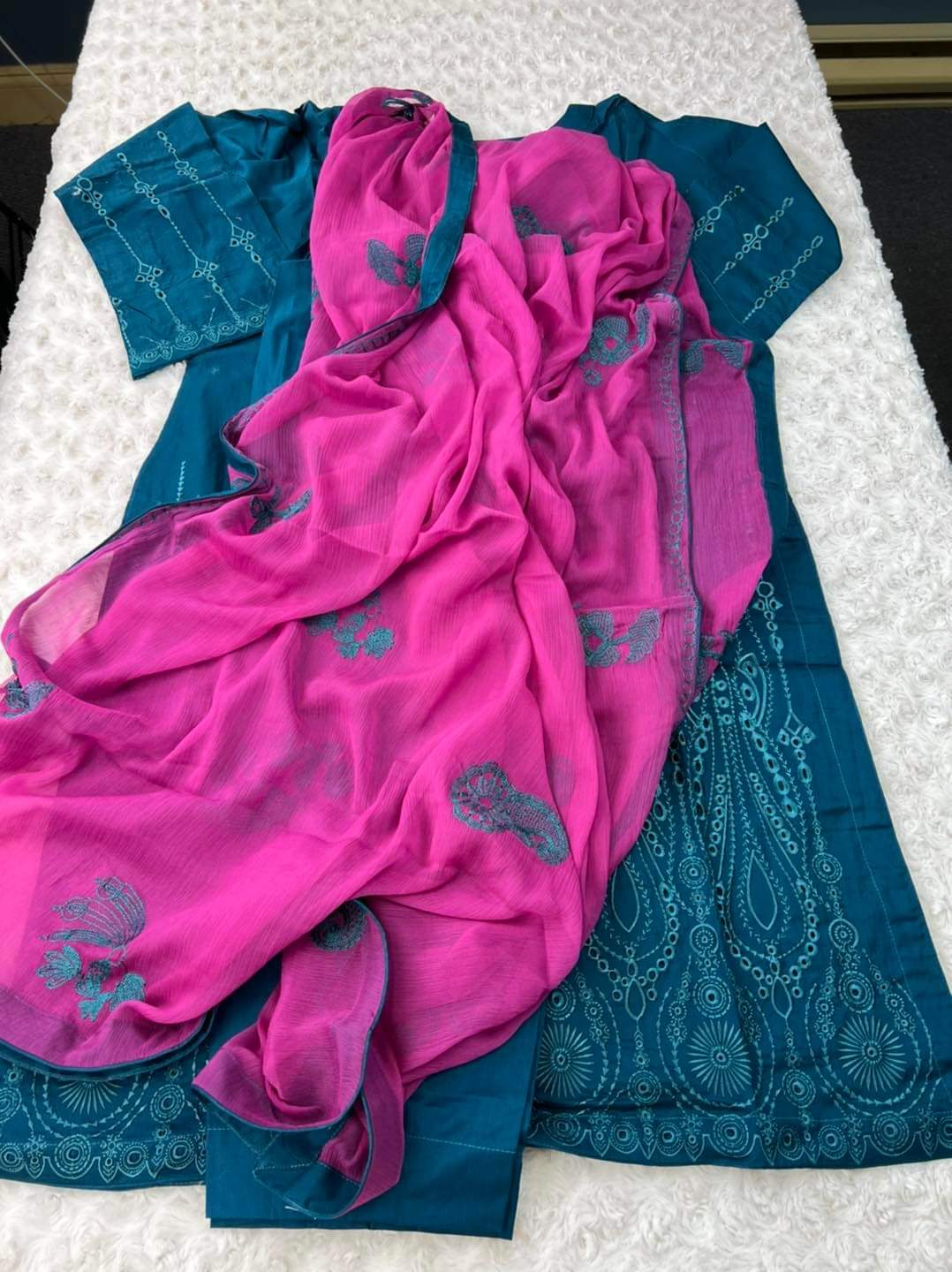 Pakistani Stitched Embroidery Lawn Suit Ready To Ship