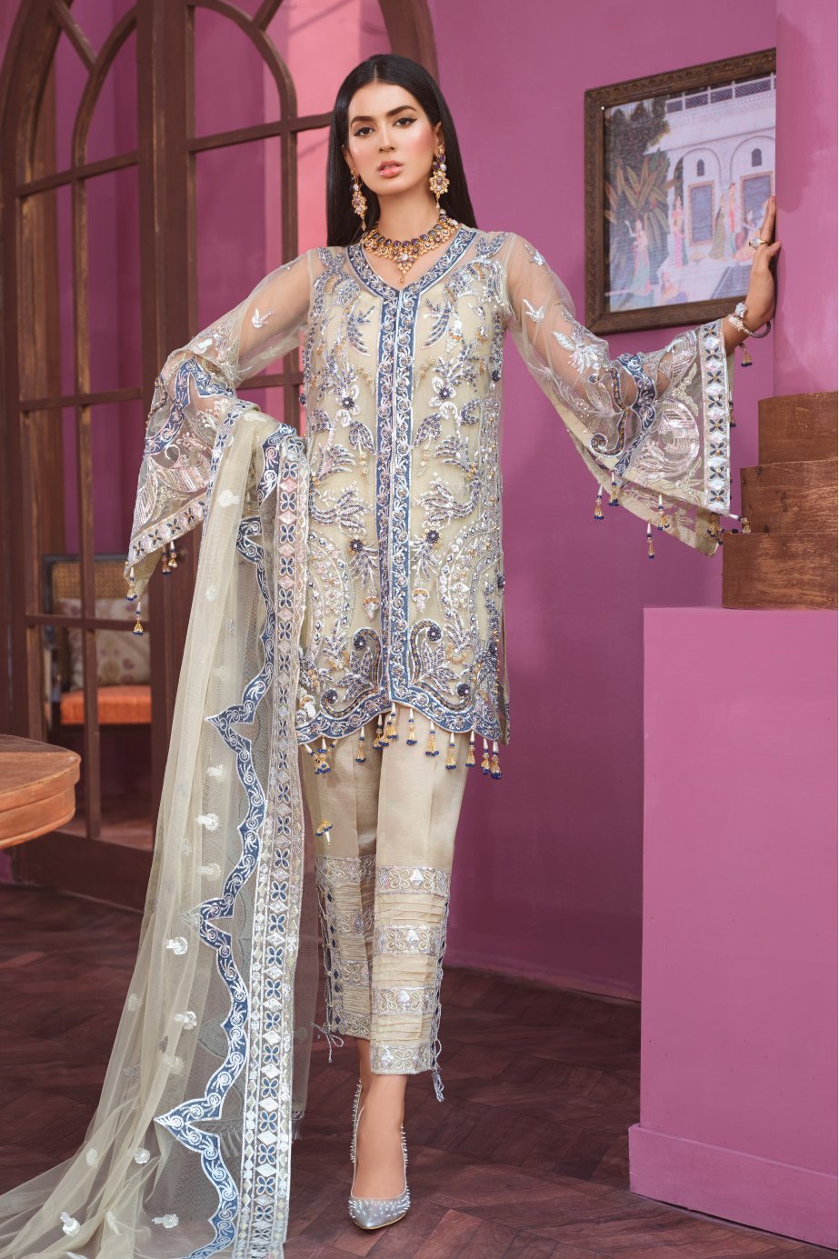 Freesia by Maryum N Maria Chiffon Collection-100% Original Guaranteed